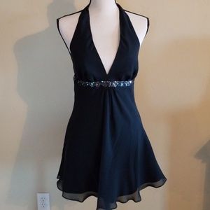 Express Sequin Band Halter Top Size S